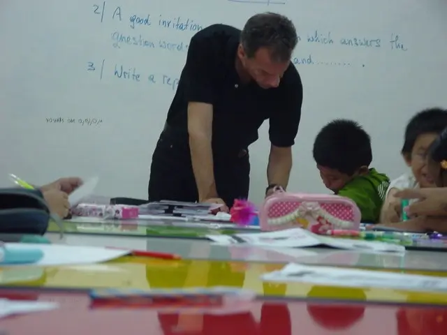 Otto F. Gatternigg teaching at a whiteboard